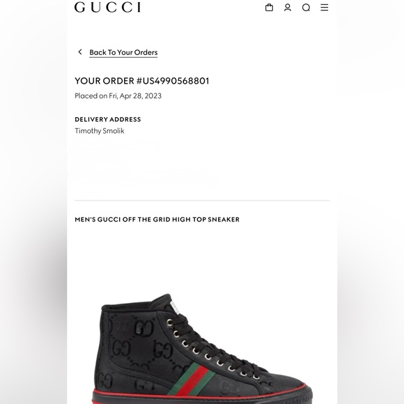 Gucci Off The Grid High Top Black GG - Picture 14 of 15